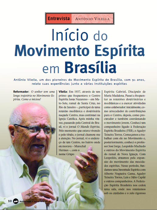 Início do Movimento Espírita em Brasília.