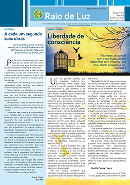 Jornal Raio de Luz - Edição 58 - Janeiro, Fevereiro e Março de 2018.
